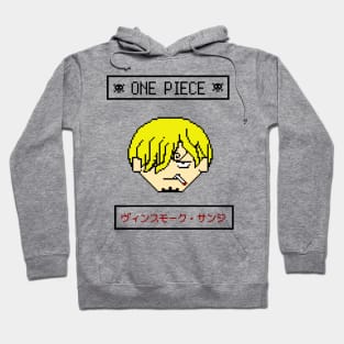 Sanji head pixel Hoodie